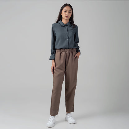 Benhill "Hyeon" Tops Kemeja Wanita Dark Grey 920-29688