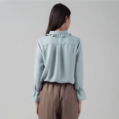 Benhill "Hyeon" Tops Kemeja Wanita Dusty Blue 919-29388