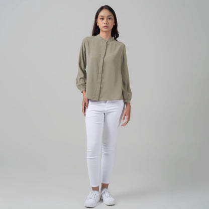 Benhill "Yena" Tops Kemeja Wanita Olive 922-29778