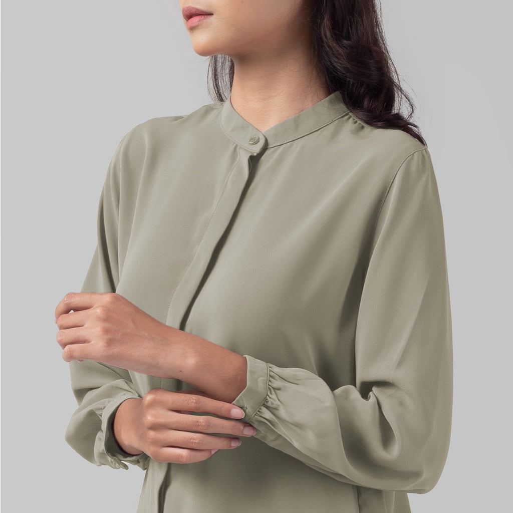Benhill "Yena" Tops Kemeja Wanita Olive 922-29778
