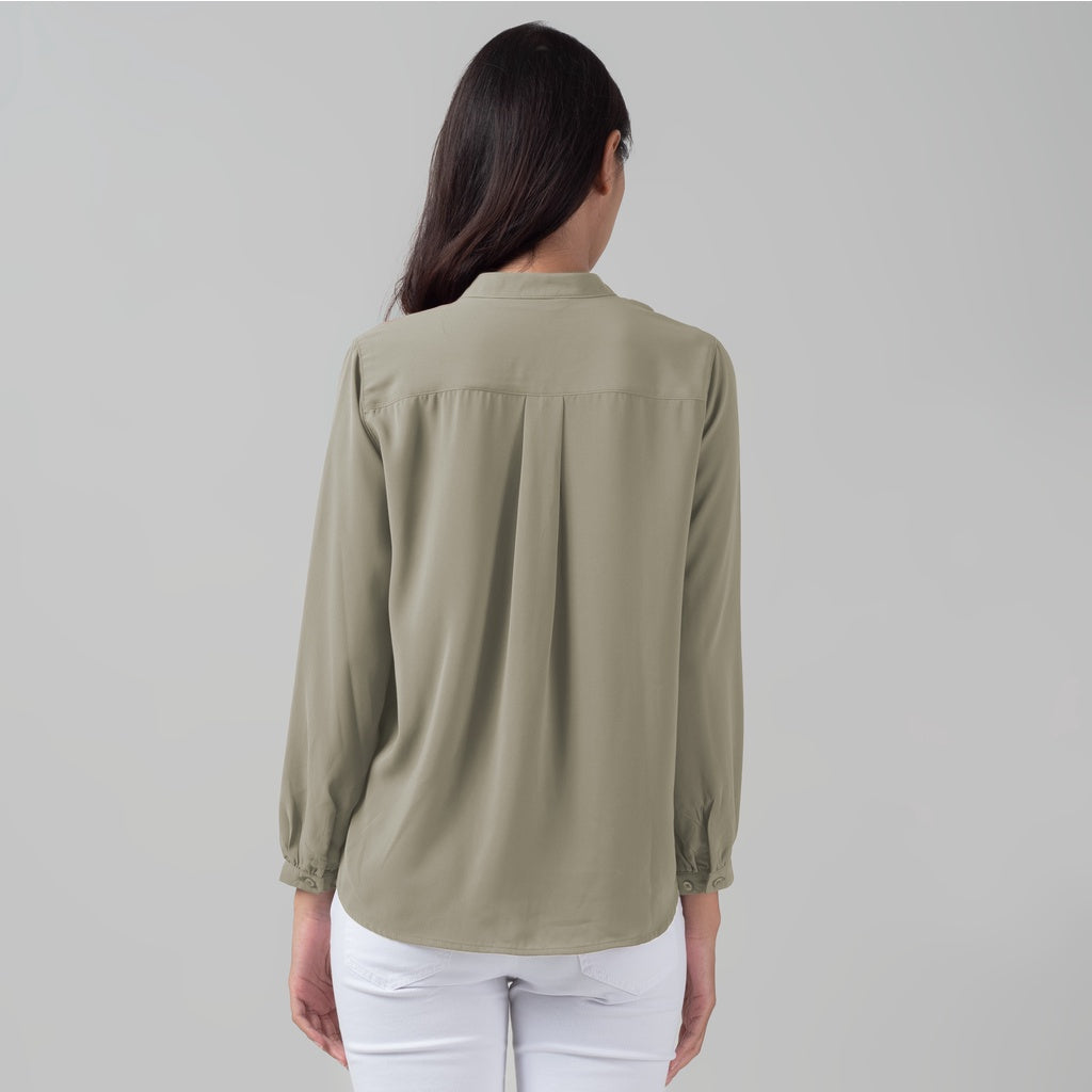 Benhill "Yena" Tops Kemeja Wanita Olive 922-29778