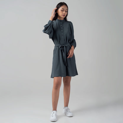 Benhill "Mira" Dress Tunik Wanita Dark Grey 908-29677