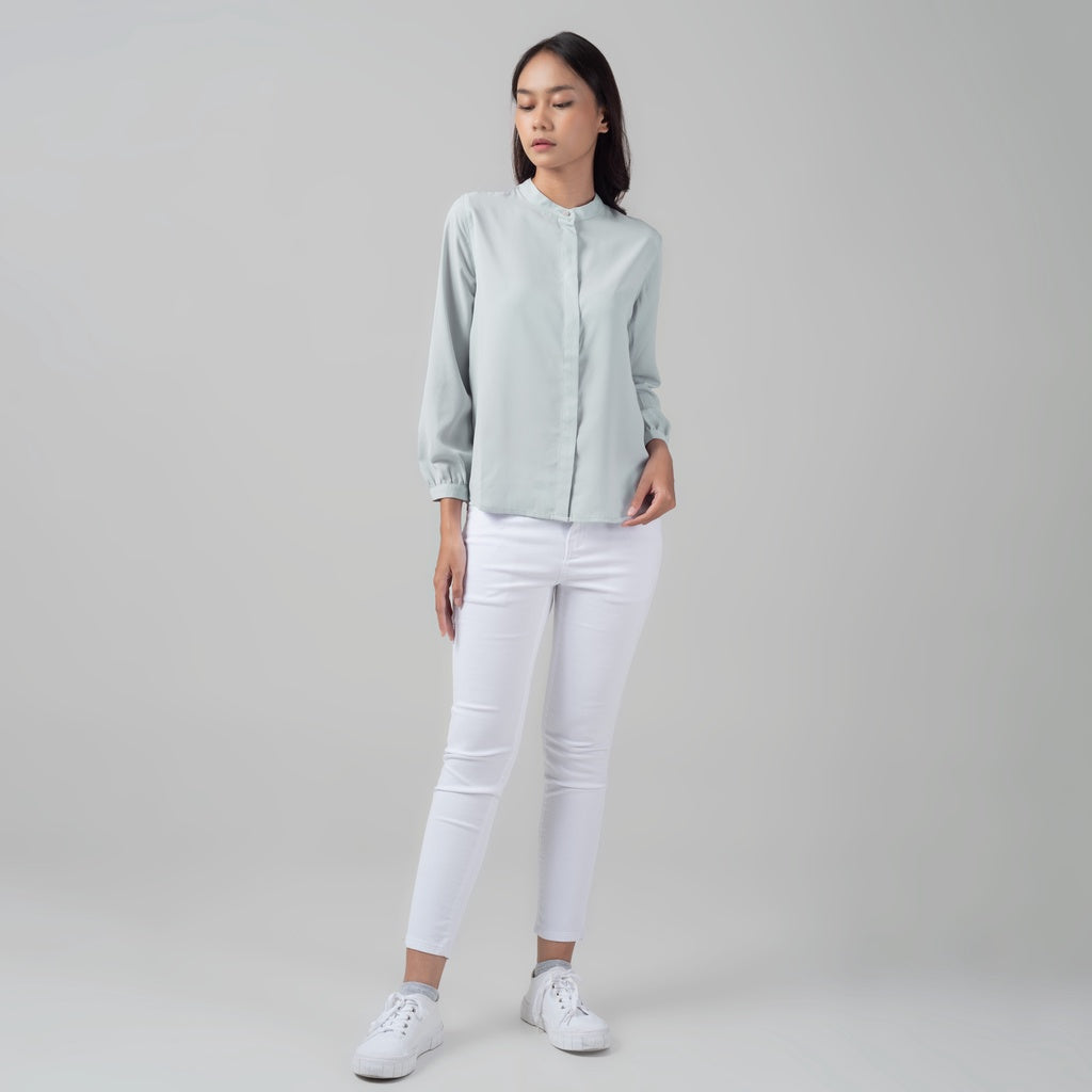 Benhill "Yena" Tops Kemeja Wanita Dusty Blue 896-29378