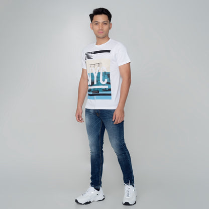 Benhill T-shirt New Logo Collection Katun 24s Combed Pendek White A18-29168