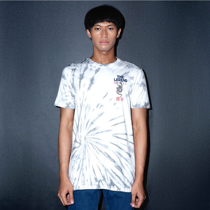 Benhill X Senikanji - T-Shirt Cotton 24s Combed Tiedye Pendek Putih 461-39168
