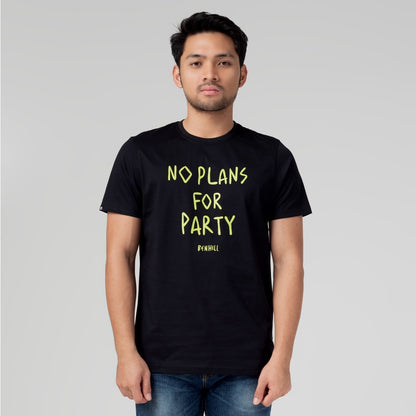 Benhill T-shirt Grafis Katun 30s Combed Lengan Pendek Hitam A32-A33-29268