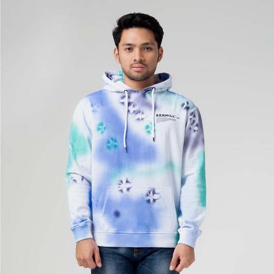 Benhill Sweat Hoodie Unisex Tie dye Biru 485-29150