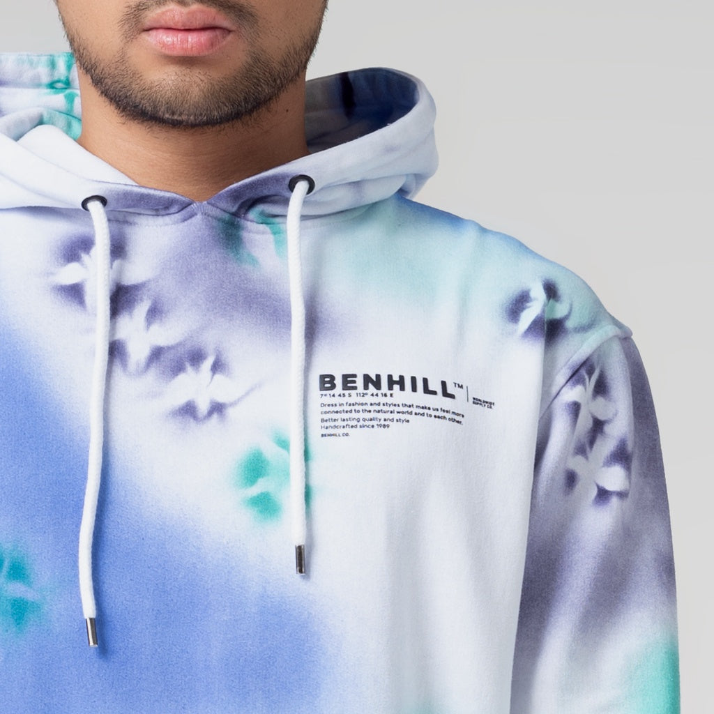 Benhill Sweat Hoodie Unisex Tie dye Biru 485-29150