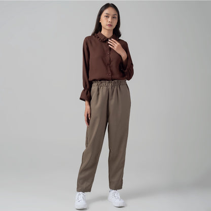 Benhill "Hyeon" Tops Kemeja Wanita Brown 921-29588