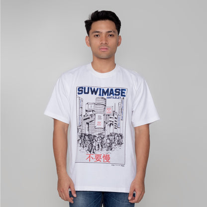 Benhill X Senikanji T-Shirt Oversize Fit Putih A54-29168