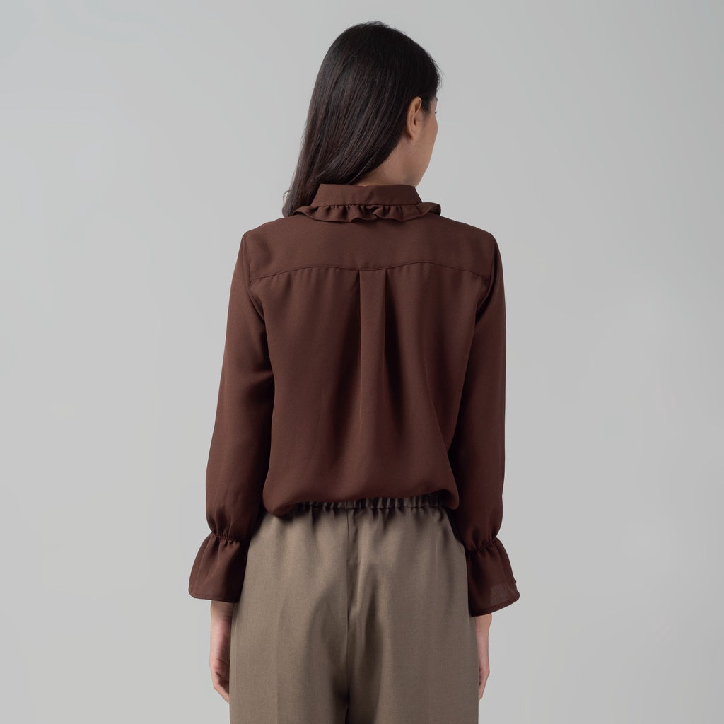 Benhill "Hyeon" Tops Kemeja Wanita Brown 921-29588