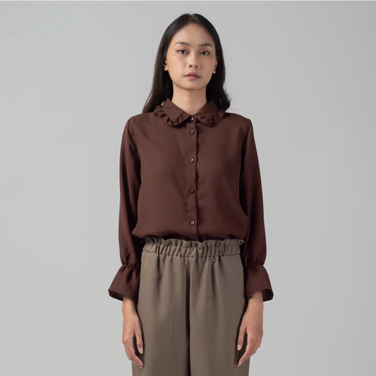 Benhill "Hyeon" Tops Kemeja Wanita Brown 921-29588