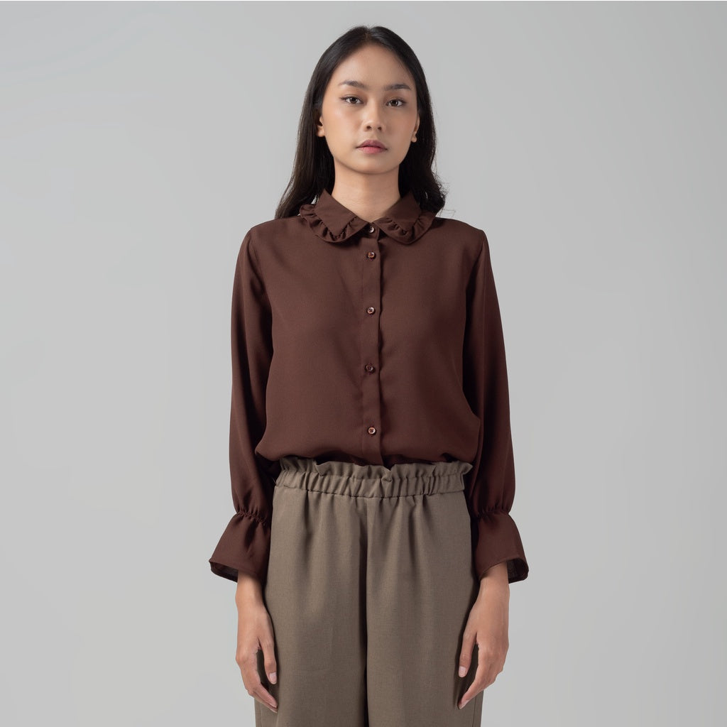 Benhill "Hyeon" Tops Kemeja Wanita Brown 921-29588
