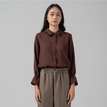 Benhill "Hyeon" Tops Kemeja Wanita Brown 921-29588
