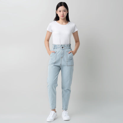 Benhill "Yeji" Celana Wanita High Waist Light Blue A194-2930F