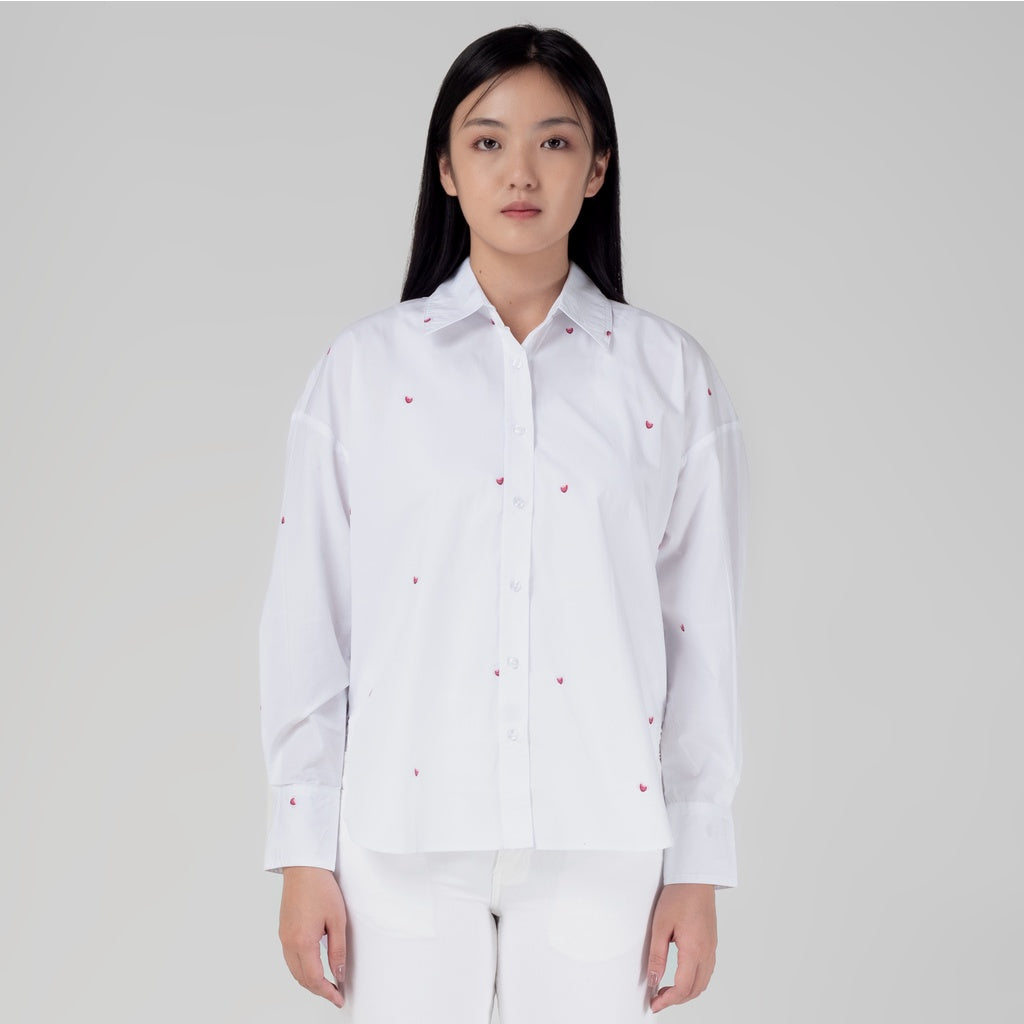 Benhill Kemeja Wanita Oversized White A150-1311A