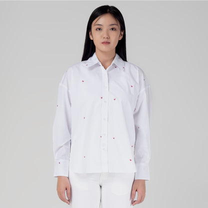 Benhill Kemeja Wanita Oversized White A150-1311A