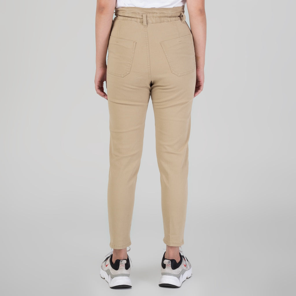 Benhill "Yeji" Celana Wanita High Waist Cream A182-29E0F