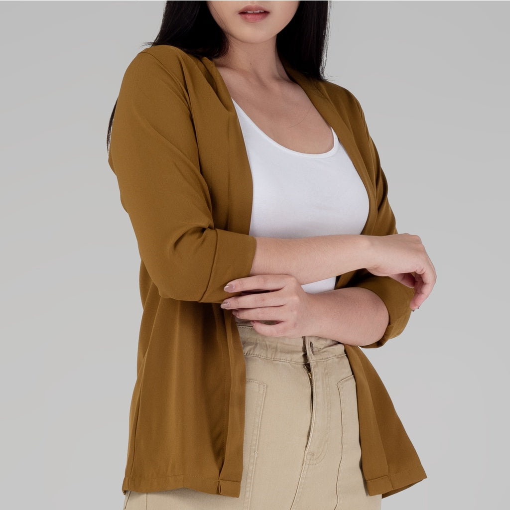 Benhill Bolero "Yuna" Tops Wanita  Lengan 3/4 Chocolate 938-29599