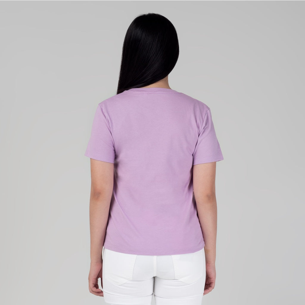 Benhill T-shirt Grafis Katun 30s Combed Lengan Pendek Lilac 611-29886