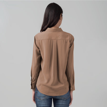 Benhill Kemeja Wanita " Mina" Tops Lengan Panjang Milo 998-2950O
