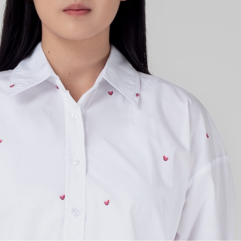 Benhill Kemeja Wanita Oversized White A150-1311A