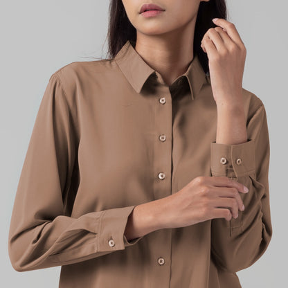 Benhill Kemeja Wanita " Mina" Tops Lengan Panjang Milo 998-2950O