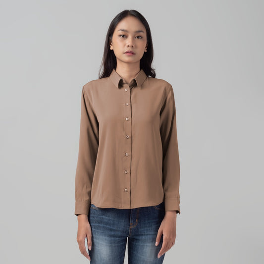 Benhill Kemeja Wanita " Mina" Tops Lengan Panjang Milo 998-2950O