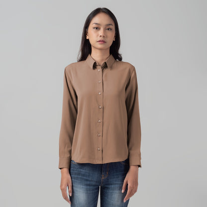 Benhill Kemeja Wanita " Mina" Tops Lengan Panjang Milo 998-2950O