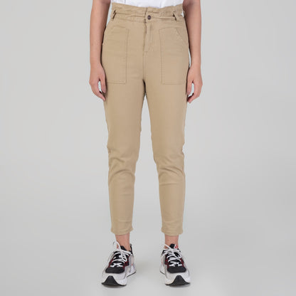 Benhill "Yeji" Celana Wanita High Waist Cream A182-29E0F