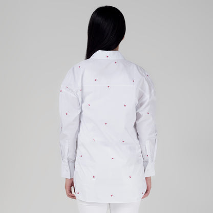 Benhill Kemeja Wanita Oversized White A150-1311A