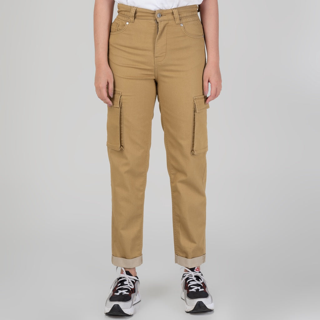 Benhill "Miso" Celana Wanita High Waist Cargo Pants Bronze A161-2250Y