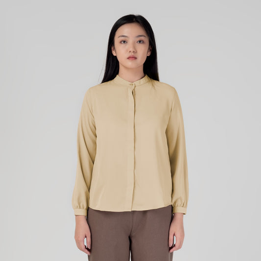 Benhill "Yena" Tops Kemeja Wanita Cream A172-29978