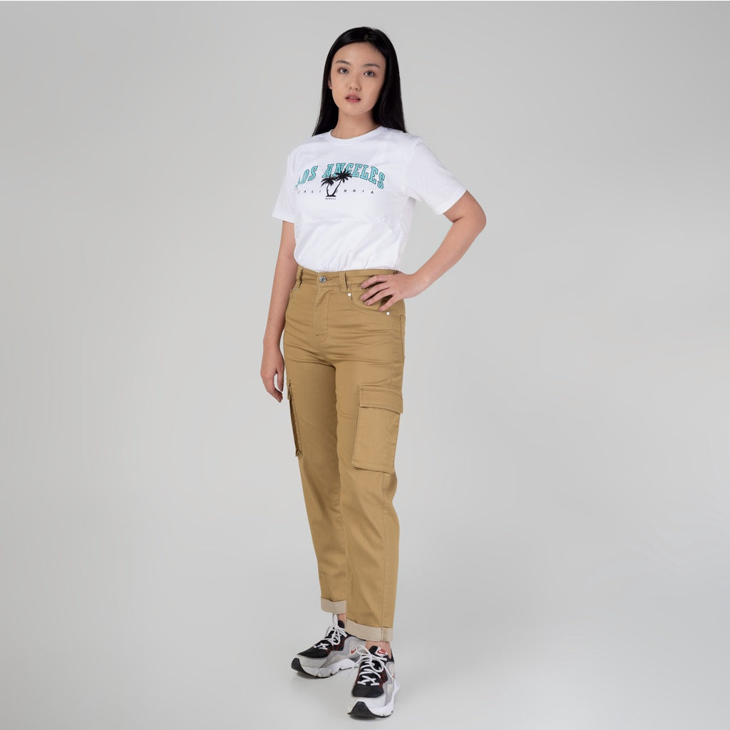 Benhill "Miso" Celana Wanita High Waist Cargo Pants Bronze A161-2250Y