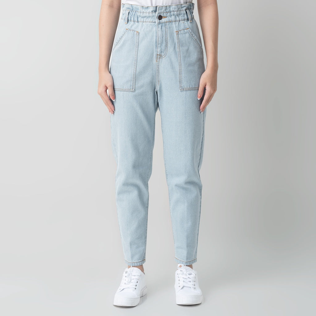 Benhill "Yeji" Celana Wanita High Waist Light Blue A194-2930F