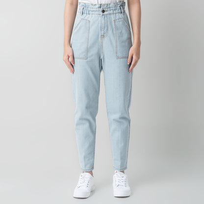 Benhill "Yeji" Celana Wanita High Waist Light Blue A194-2930F