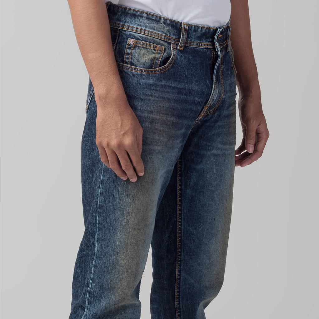 Benhill Premium Denim Pants Relaxed Fit Blue Wash 29654-55-3231F