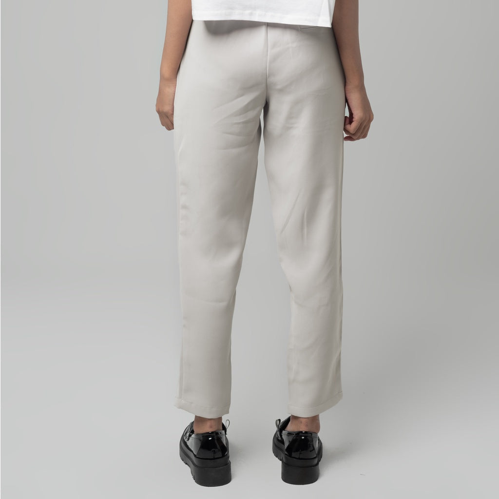 Benhill "Haru" Celana Wanita Tapered Pinggang Karet Grey A144-A145-1960V