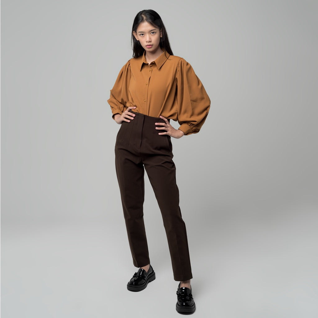 Benhill "Aerum" Celana Wanita High Waist Brown A180-29545