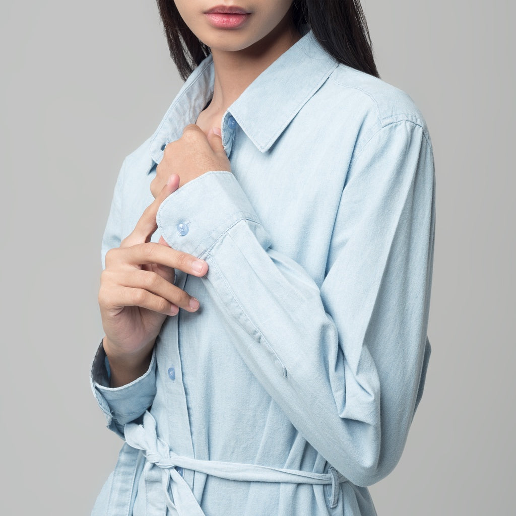 Benhill Dress Tunik Denim A Line Light Blue A179-1931J