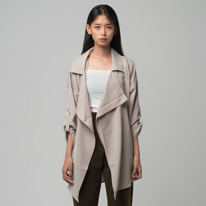 Benhill Cardigan "Chul" Wanita Lengan Panjang Cream A163-2990Z