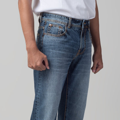 Benhill Premium Denim Pants Relaxed Fit Medium Blue Wash 29652-3231F