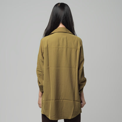 Benhill Cardigan "Chul" Wanita Lengan PanjangOlive A165-29H0Z