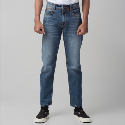 Benhill Premium Denim Pants Relaxed Fit Medium Blue Wash 29652-3231F