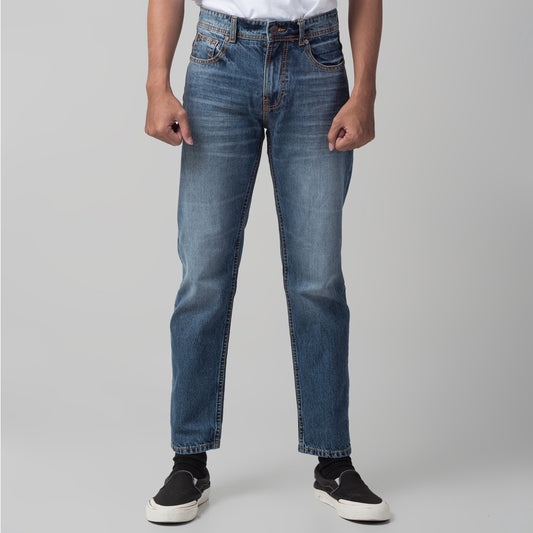Benhill Premium Denim Pants Relaxed Fit Medium Blue Wash 29652-3231F