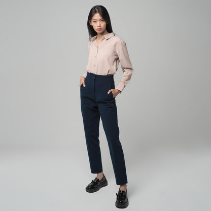 Benhill "Aerum" Celana Wanita High Waist Navy A181-29G45