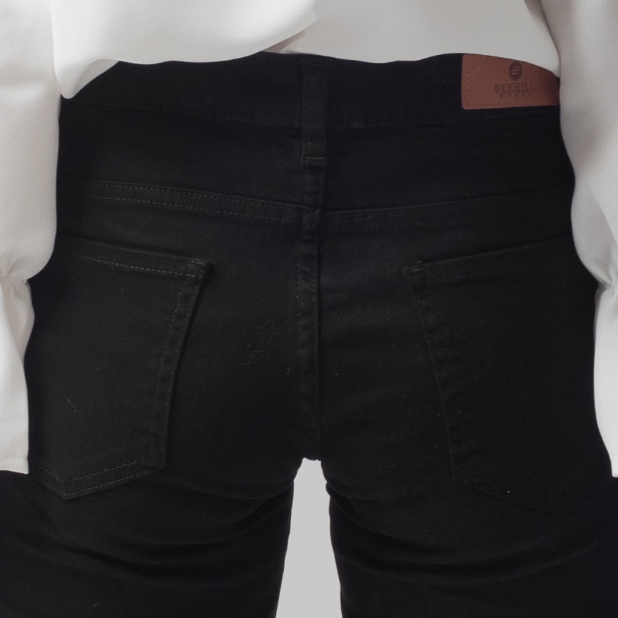 Benhill Celana Panjang Denim Wanita Skinny Hitam A185-A186-22273