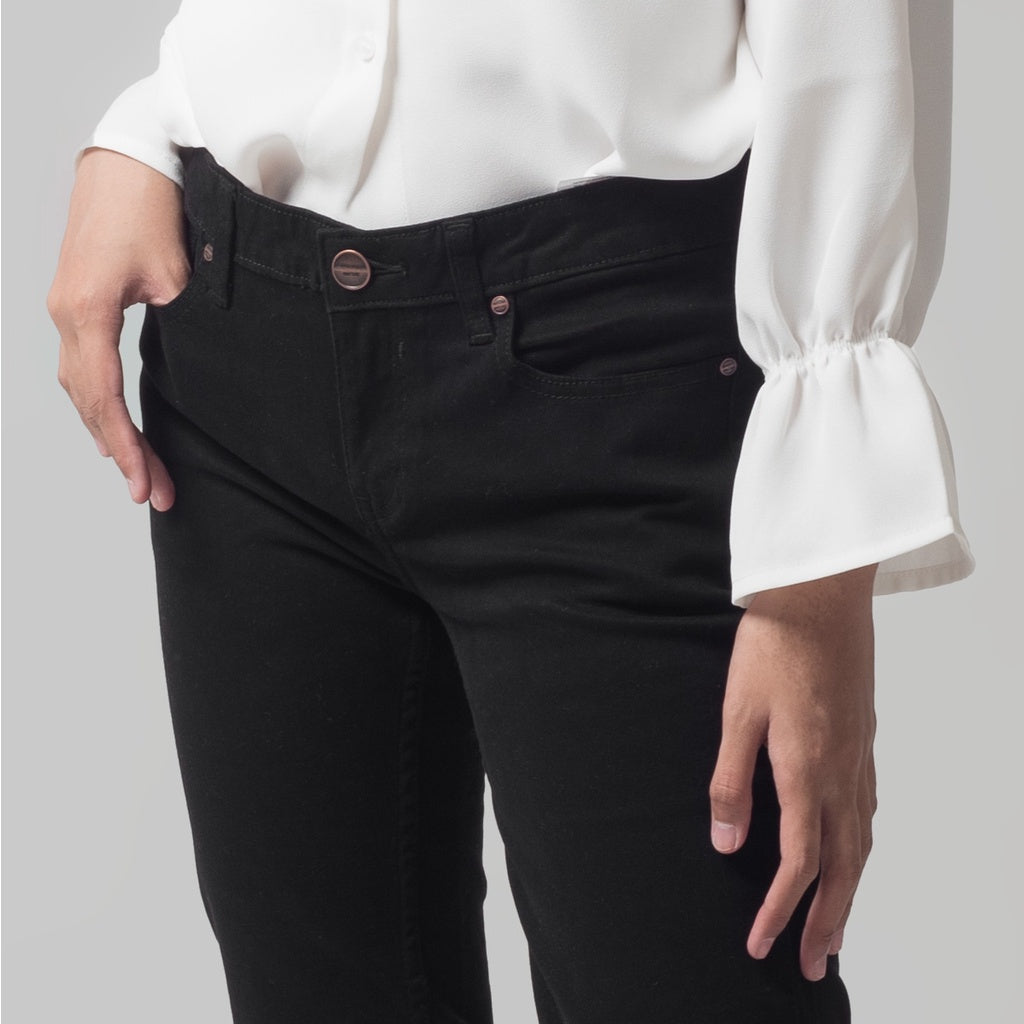 Benhill Celana Panjang Denim Wanita Skinny Hitam A185-A186-22273