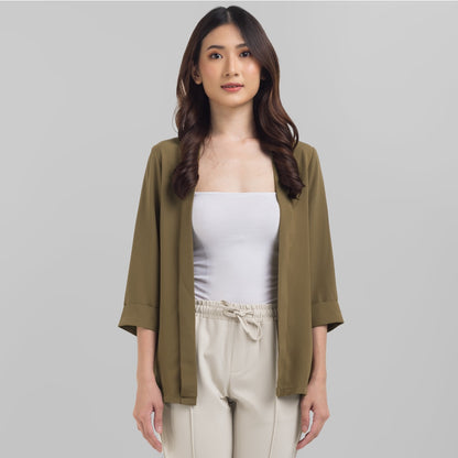 Benhill Bolero "Yuna" Tops Wanita  Lengan 3/4 Olive 939-29E99