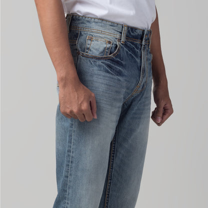 Benhill Denim Premium Pants Relaxed Fit Light Blue Wash 29627-3231F